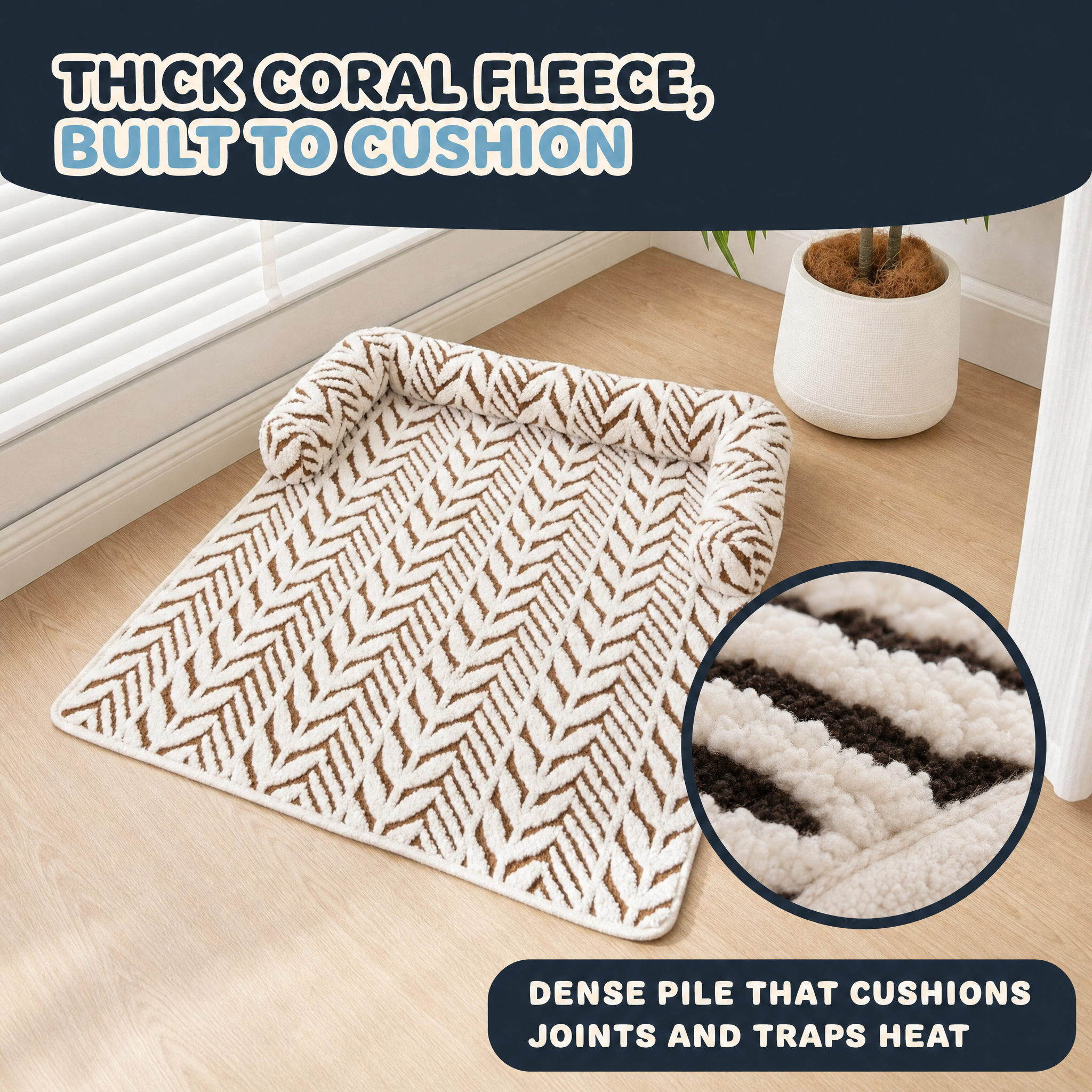 The Nordic Nook — Plush Non-Slip Cat Bed