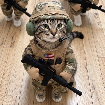 Tactical Cat Soldier Outfit