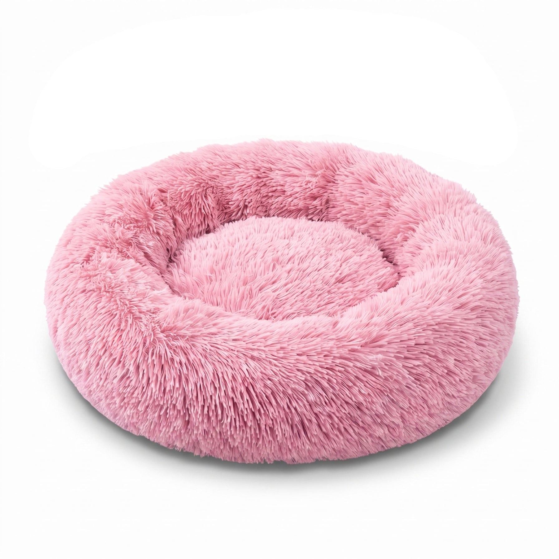 Colorful Cat Beds — Round Plush Cat Basket Bed