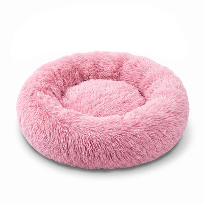 Colorful Cat Beds — Round Plush Cat Basket Bed