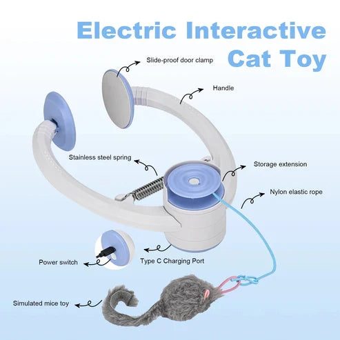 PouncePlay™ Automatic Doorway Cat Teaser