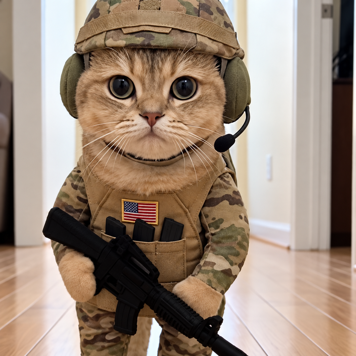 Tactical Cat Soldier Outfit