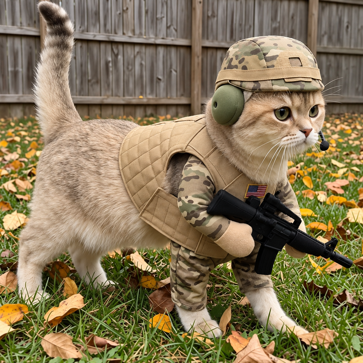 Tactical Cat Soldier Outfit