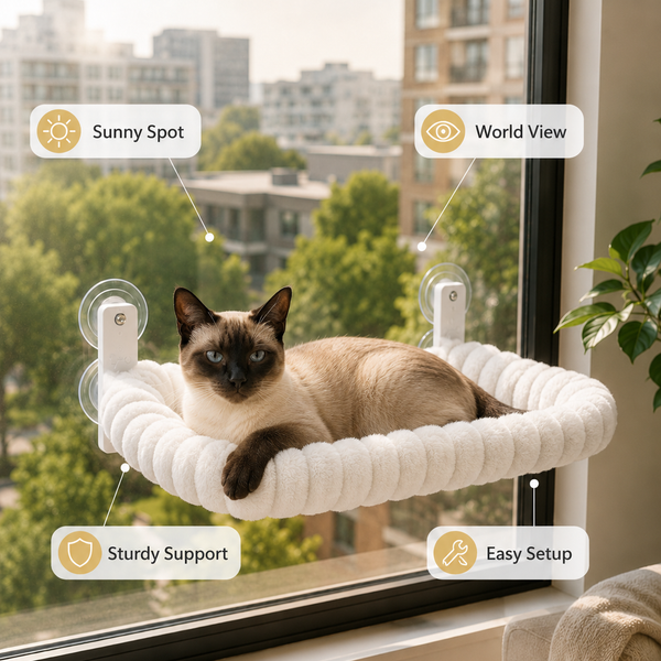 Cozy Cat Window Perch