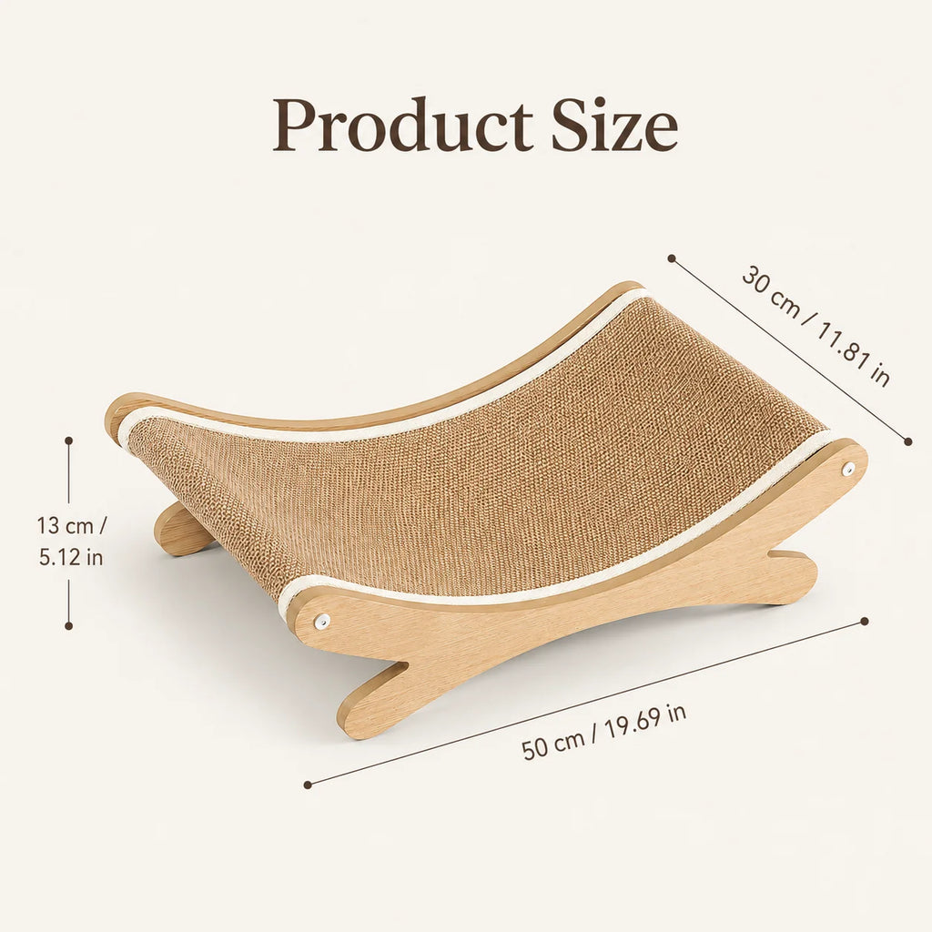 The Scratch Department — Curved Sisal Lounge Scratcher