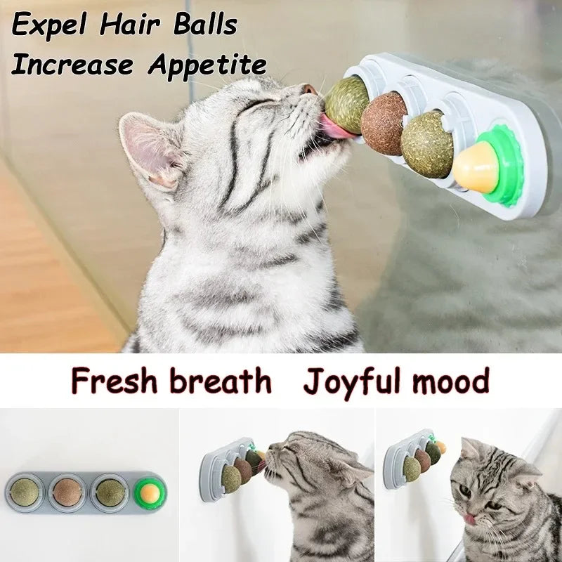 The Spin Stick — Rotating Catnip & Silvervine Wall Toy