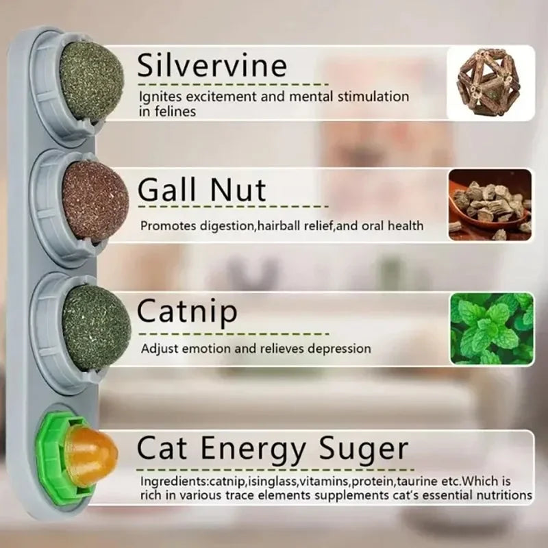 The Spin Stick — Rotating Catnip & Silvervine Wall Toy