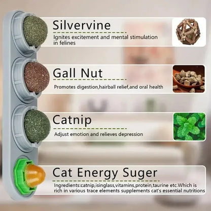 The Spin Stick — Rotating Catnip & Silvervine Wall Toy