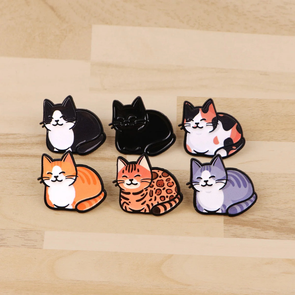 Chubby Cat Enamel Pin
