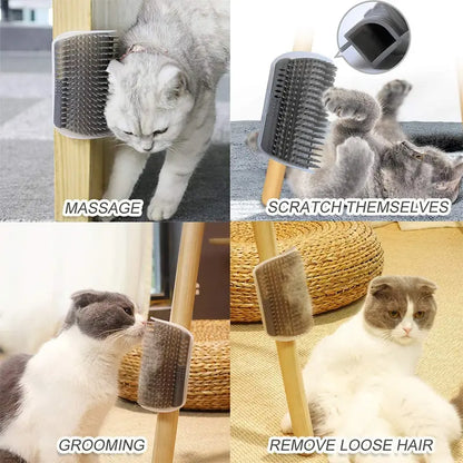 The Corner Groomer — Self-Grooming Cat Brush