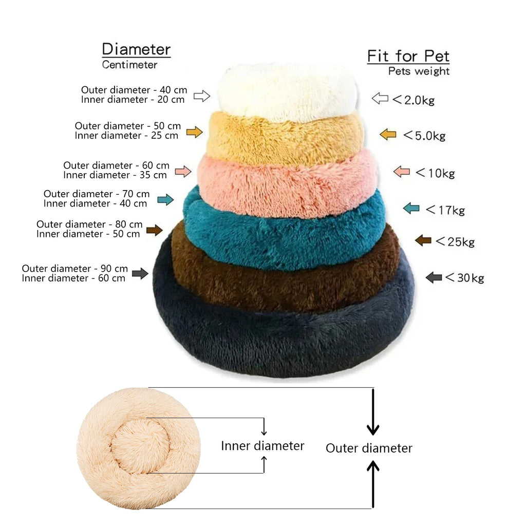 The Calm Down — Faux Fur Donut Bed