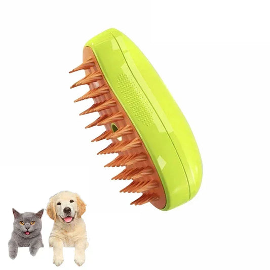 The Steam Groomer — Electric Spray Massage Brush