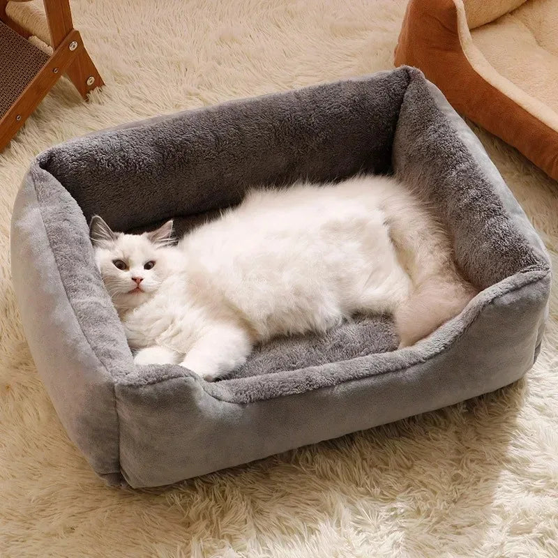 Plush Cat Cushion Bed