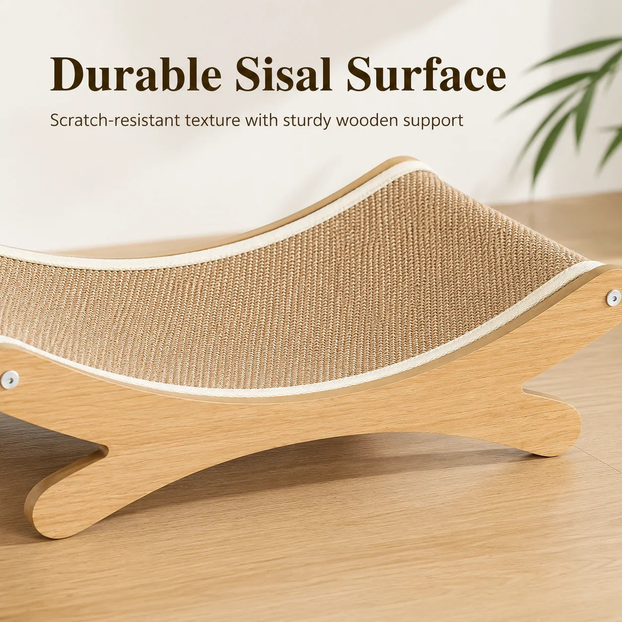 The Scratch Department — Curved Sisal Lounge Scratcher