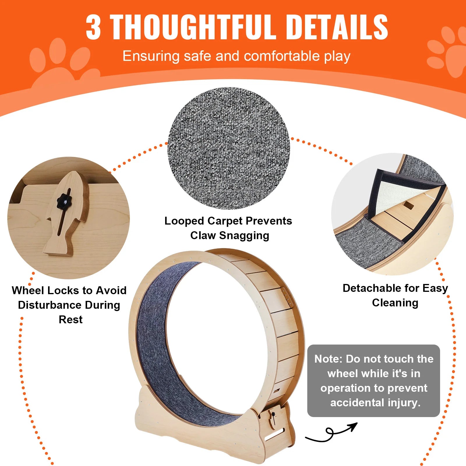 The Runway — Wooden Cat Exercise Wheel