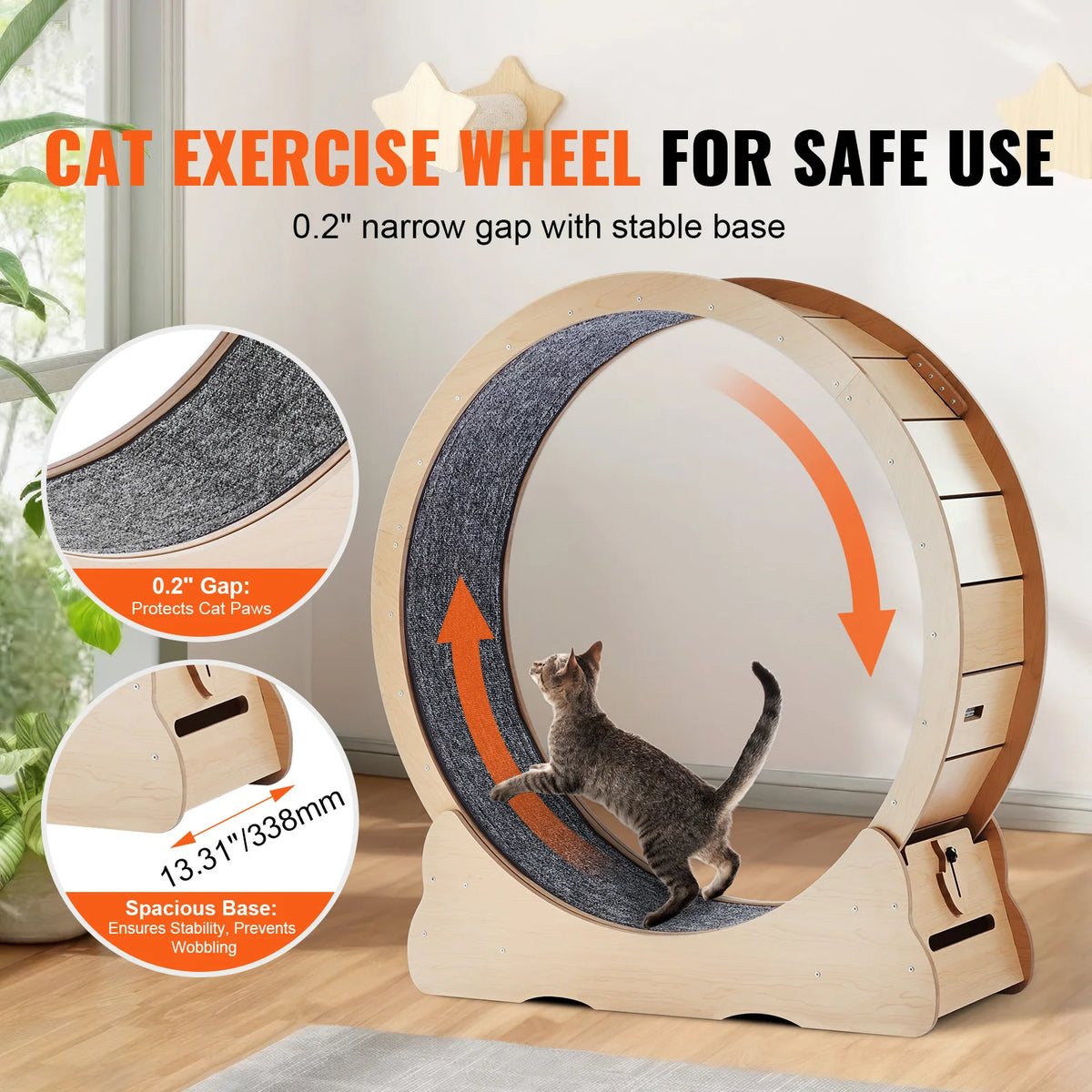 The Runway — Wooden Cat Exercise Wheel