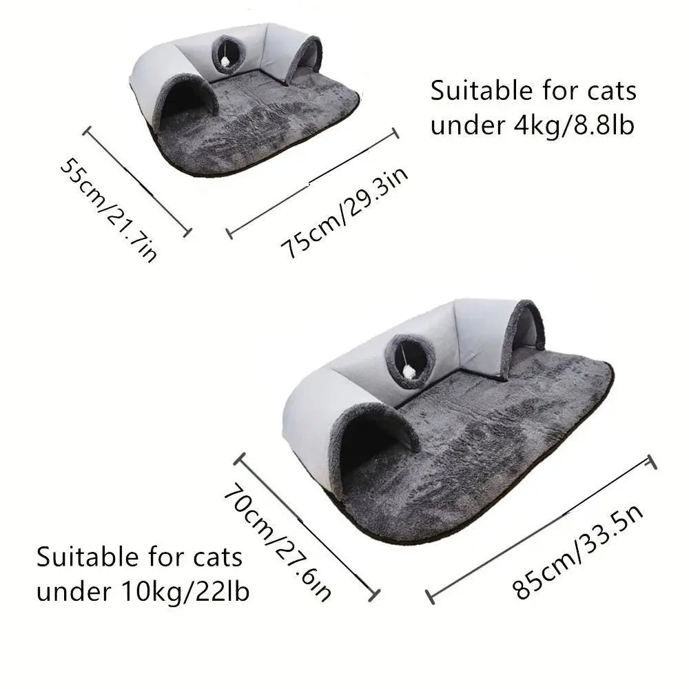 The Snuggle Tunnel — Warm Cat Nest Bed