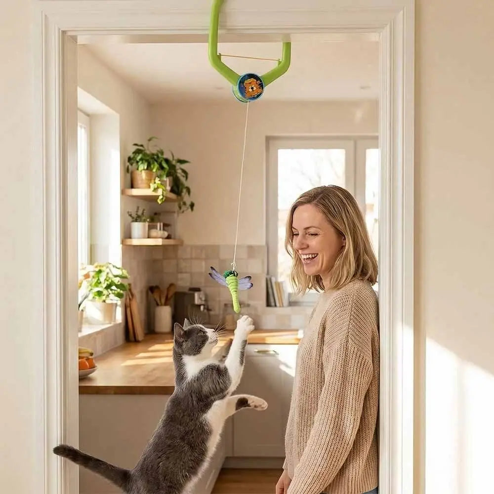 The Wobble — Cat Door Swing Toy