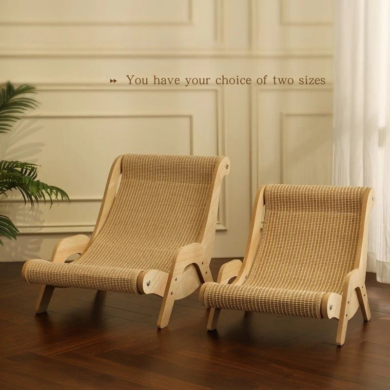 The Scratch Department — Sisal Lounge Chair Scratching Post