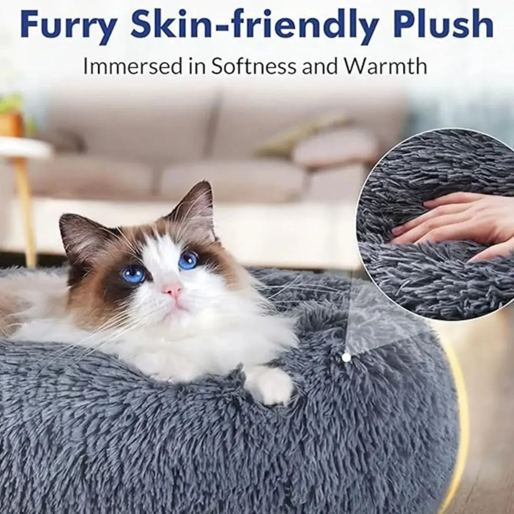 The Calm Down — Faux Fur Donut Bed
