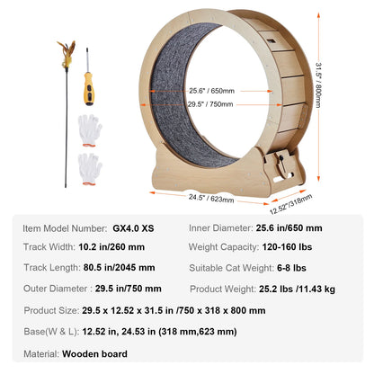 The Runway — Wooden Cat Exercise Wheel