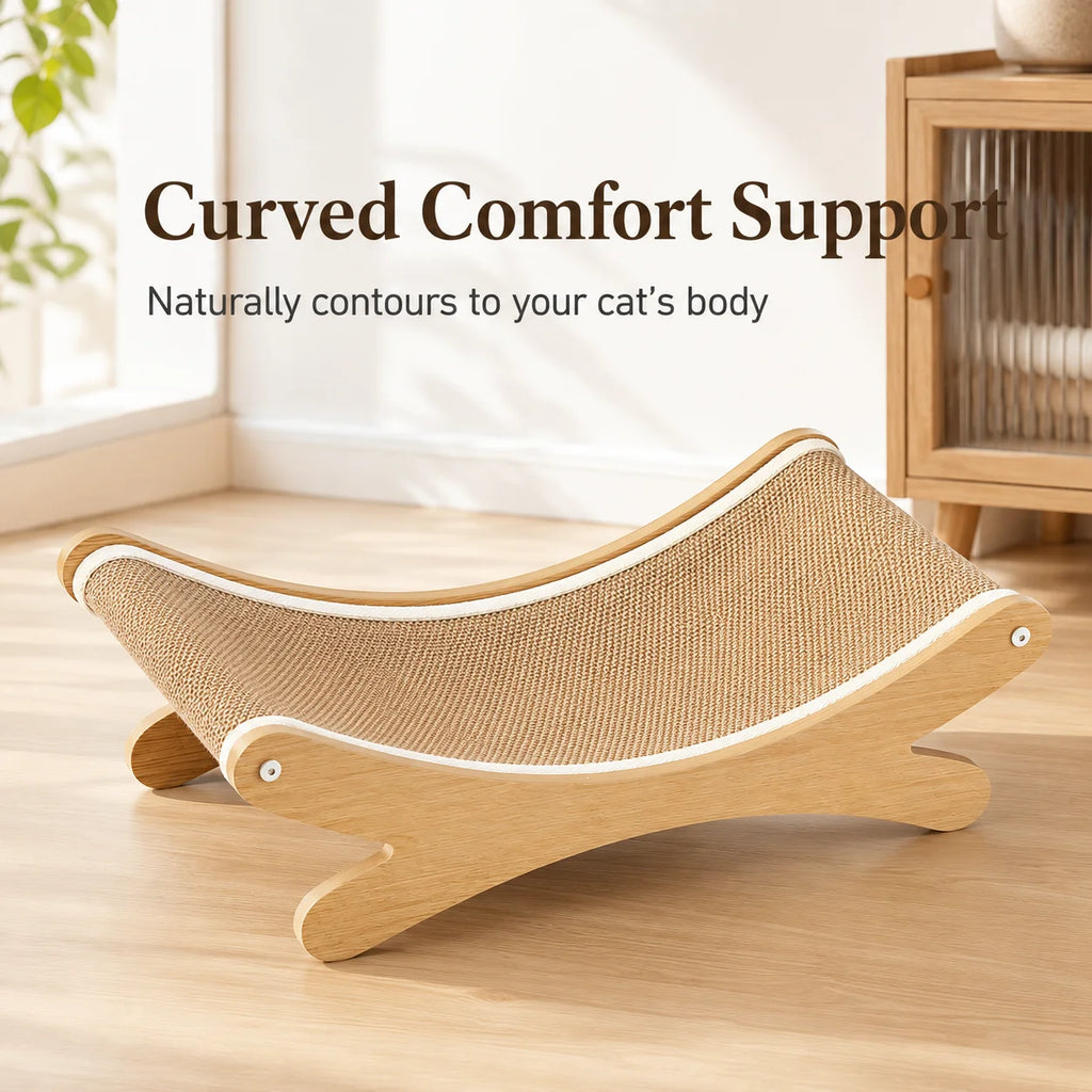 The Scratch Department — Curved Sisal Lounge Scratcher