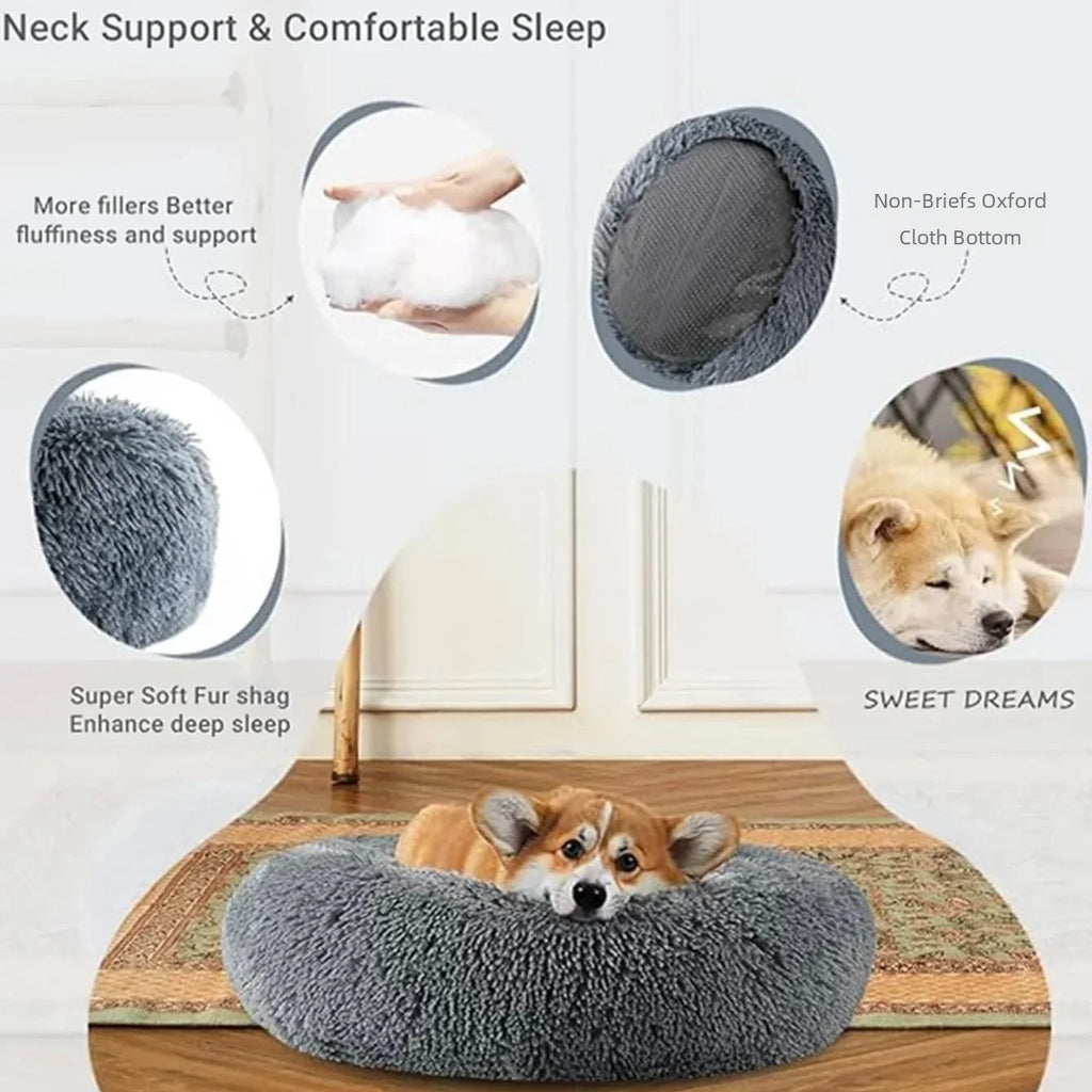 The Calm Down — Faux Fur Donut Bed