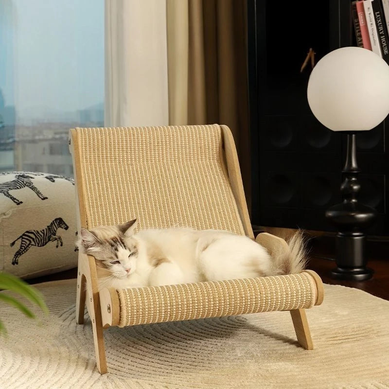 The Scratch Department — Sisal Lounge Chair Scratching Post