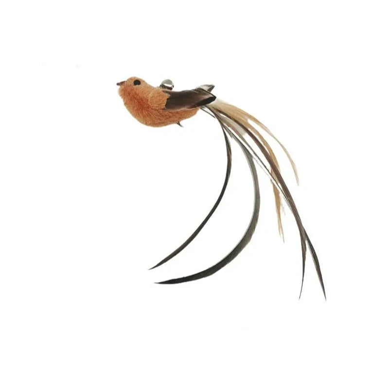 The Perch Chase — Suction Cup Feather Teaser Wand