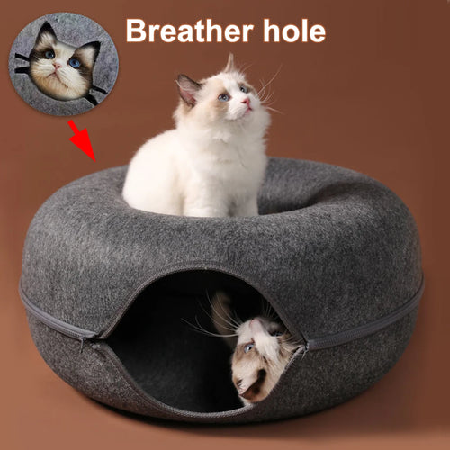 The Busy Cat Kit — Felt Tunnel Nest