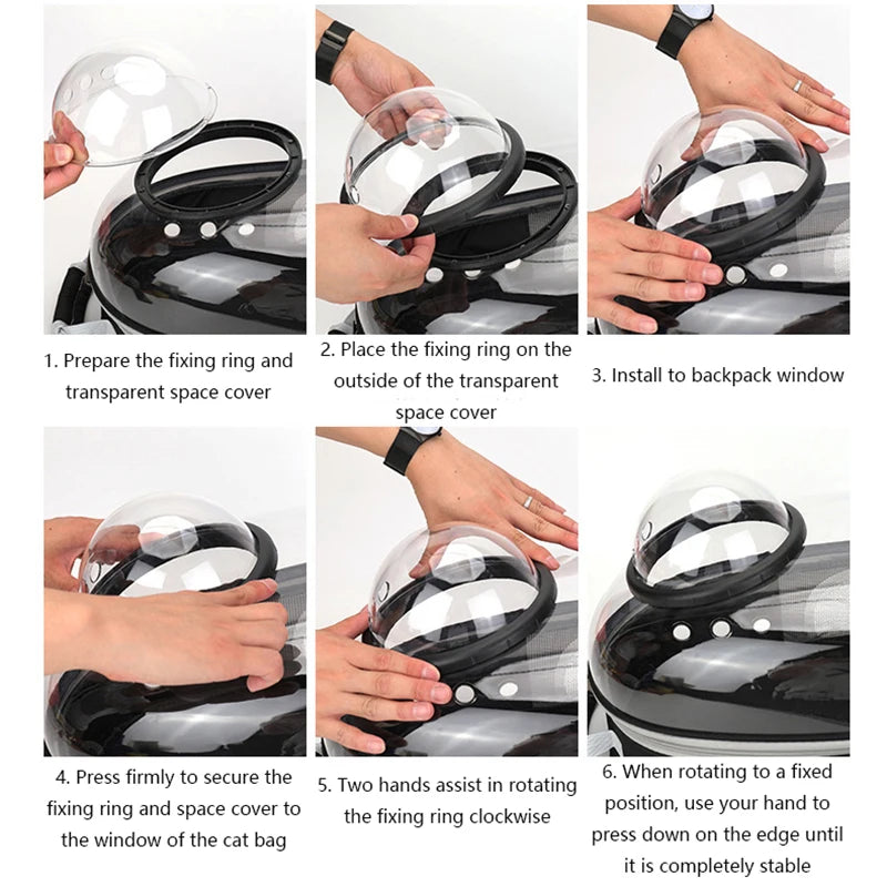 The Astro Pack — Bubble Window Cat Backpack Carrier