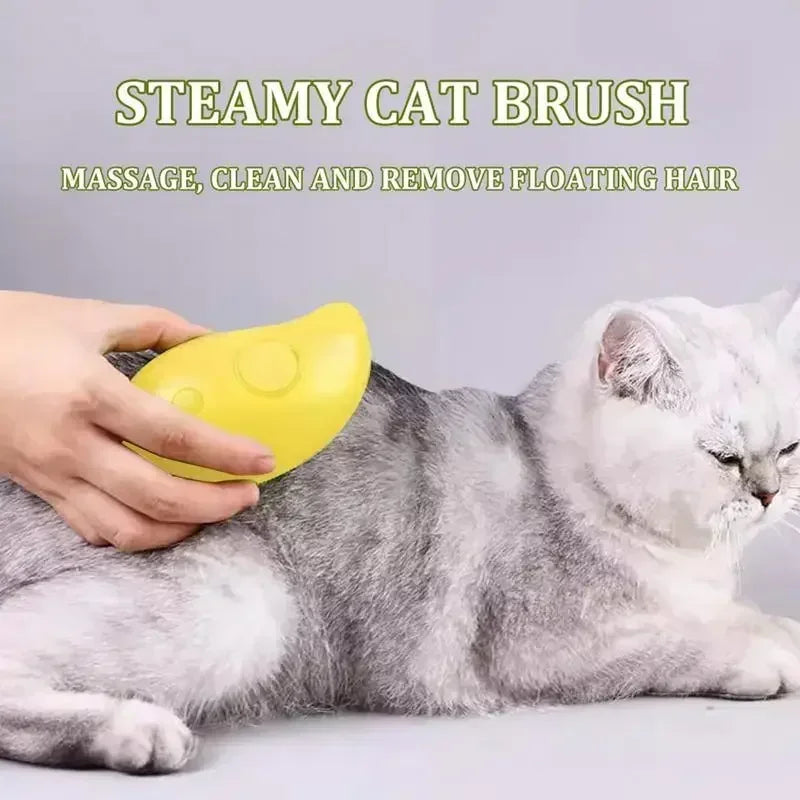 The Steam Groomer — Electric Spray Massage Brush
