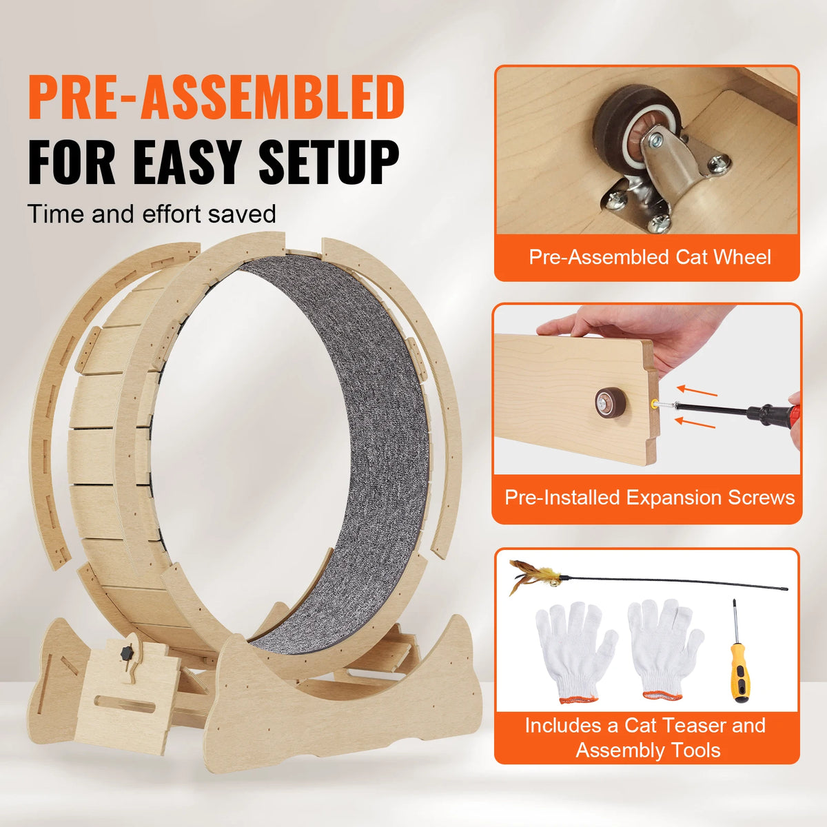 The Runway — Wooden Cat Exercise Wheel
