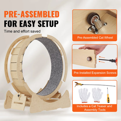 The Runway — Wooden Cat Exercise Wheel