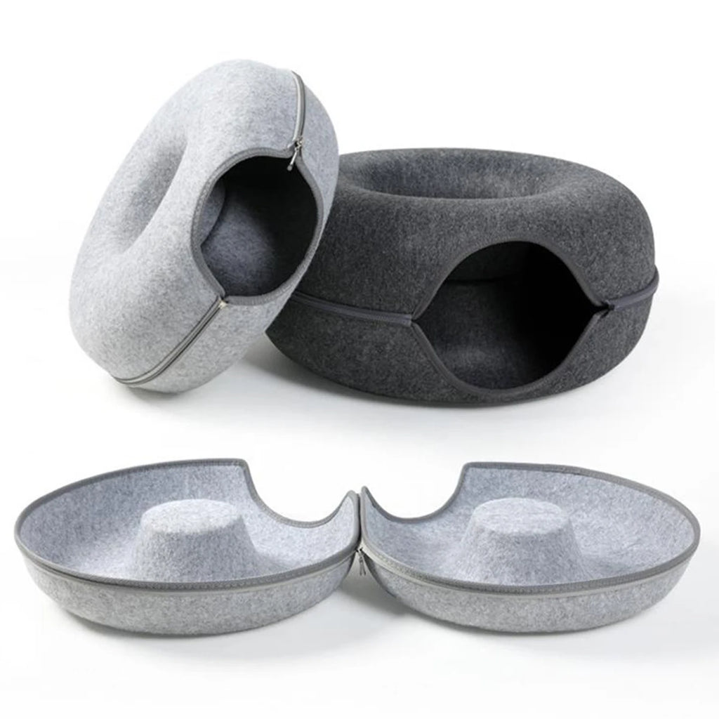 The Busy Cat Kit — Felt Tunnel Nest