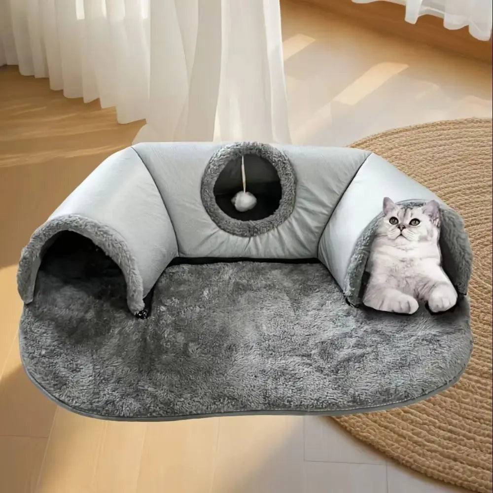 The Snuggle Tunnel — Warm Cat Nest Bed