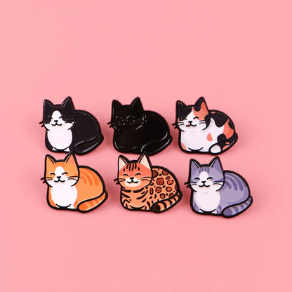 Chubby Cat Enamel Pin