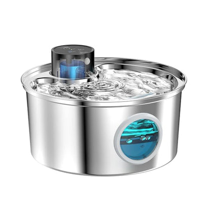 The Water Office Pro — Rechargeable Stainless Steel Cat Fountain