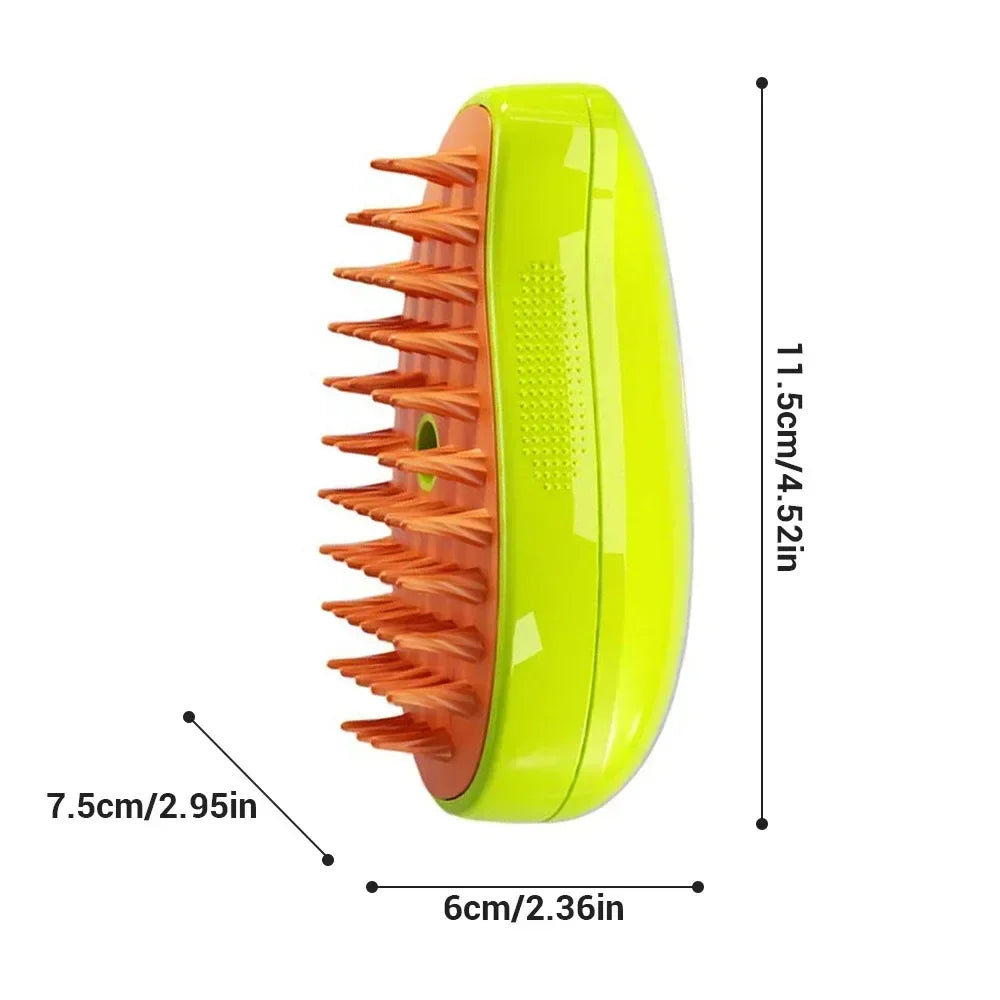The Steam Groomer — Electric Spray Massage Brush