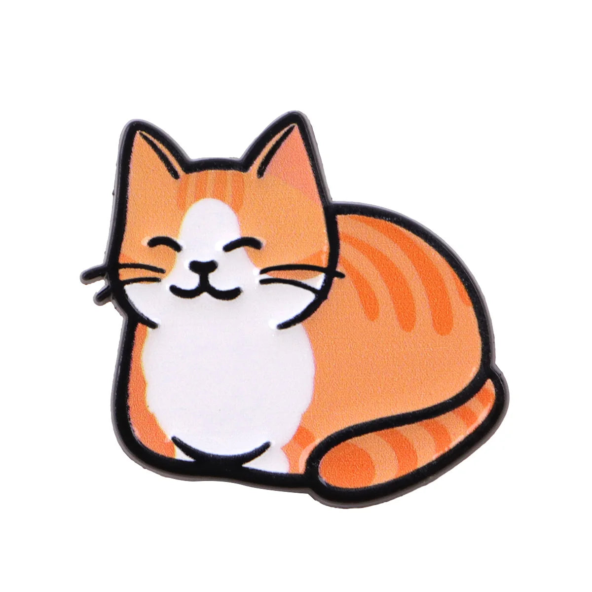 Chubby Cat Enamel Pin