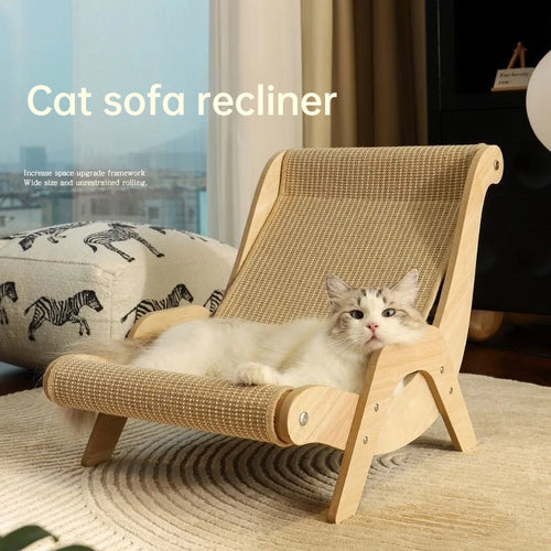 The Scratch Department — Sisal Lounge Chair Scratching Post