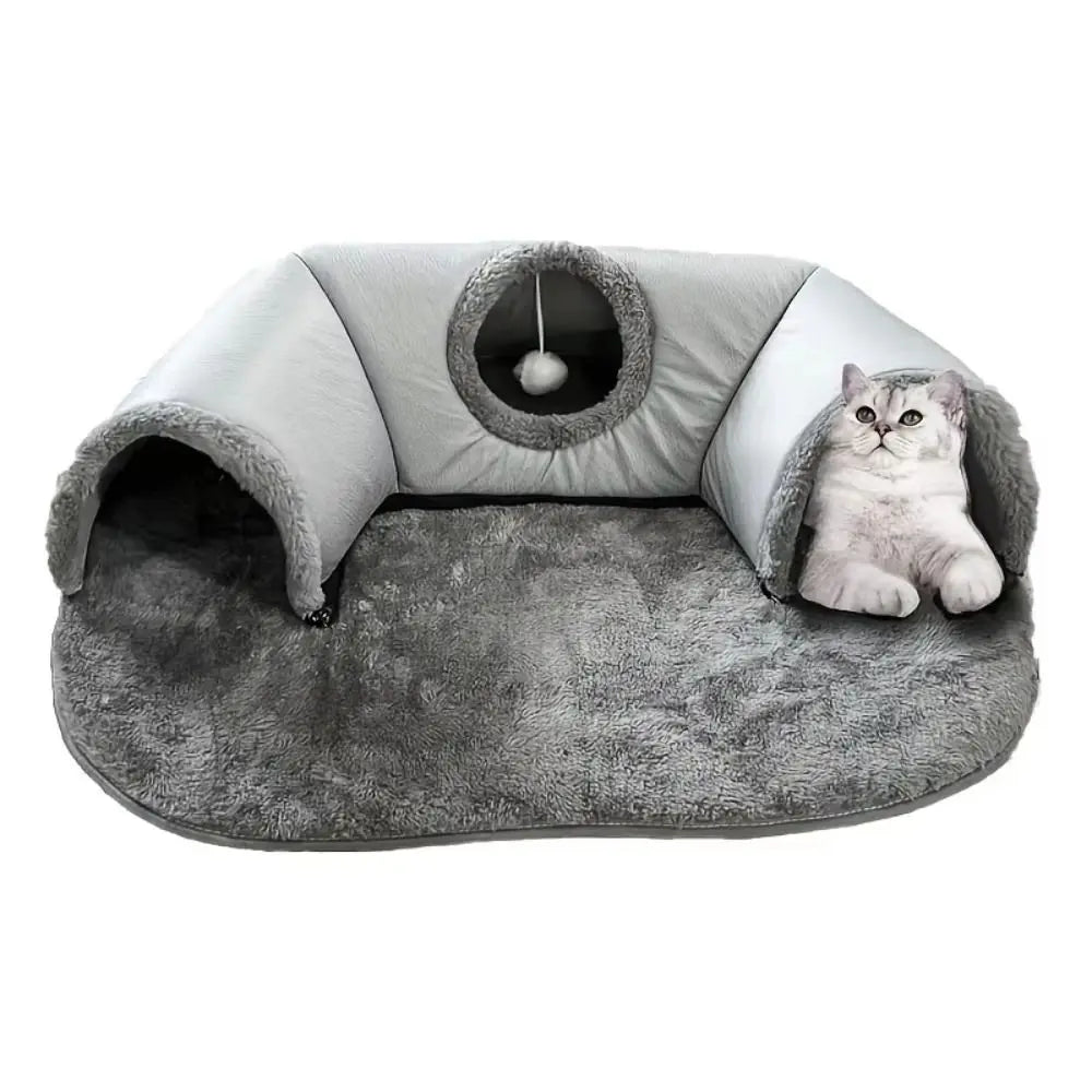The Snuggle Tunnel — Warm Cat Nest Bed