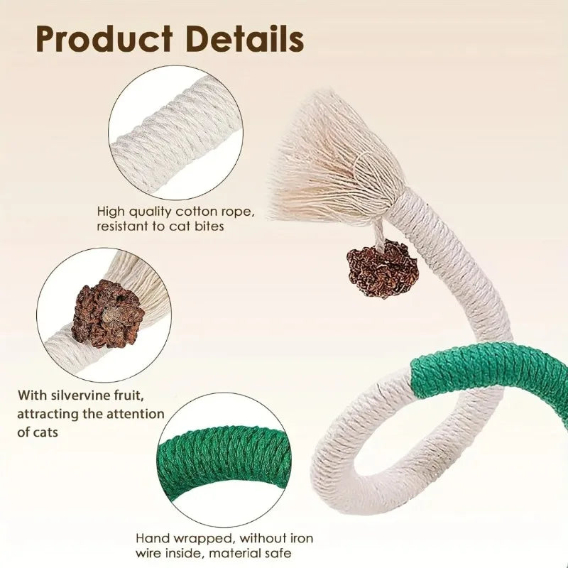 The Sisal Twist — Natural Catnip Dental Chew Toy