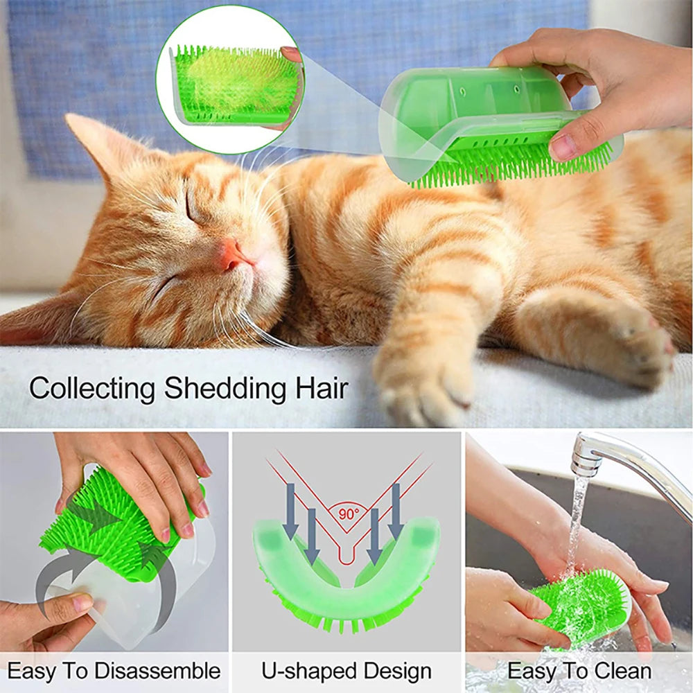 The Corner Groomer — Self-Grooming Cat Brush