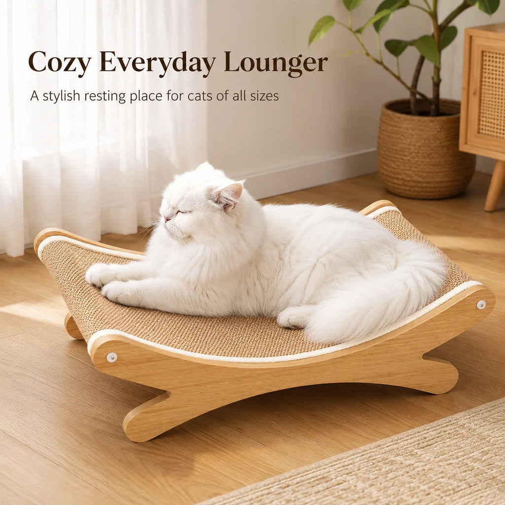 The Scratch Department — Curved Sisal Lounge Scratcher