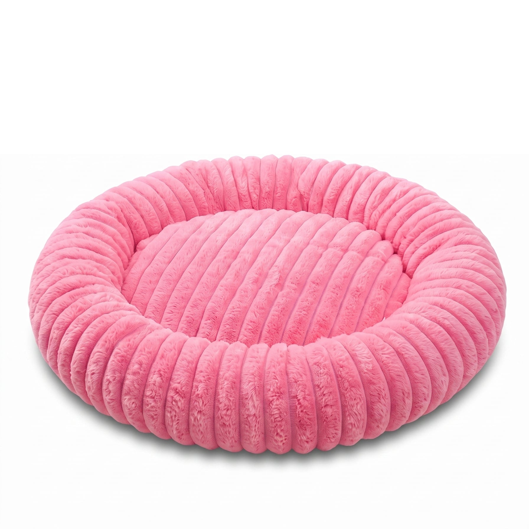 Pumpkin Bed — Round Plush Cat Basket Bed