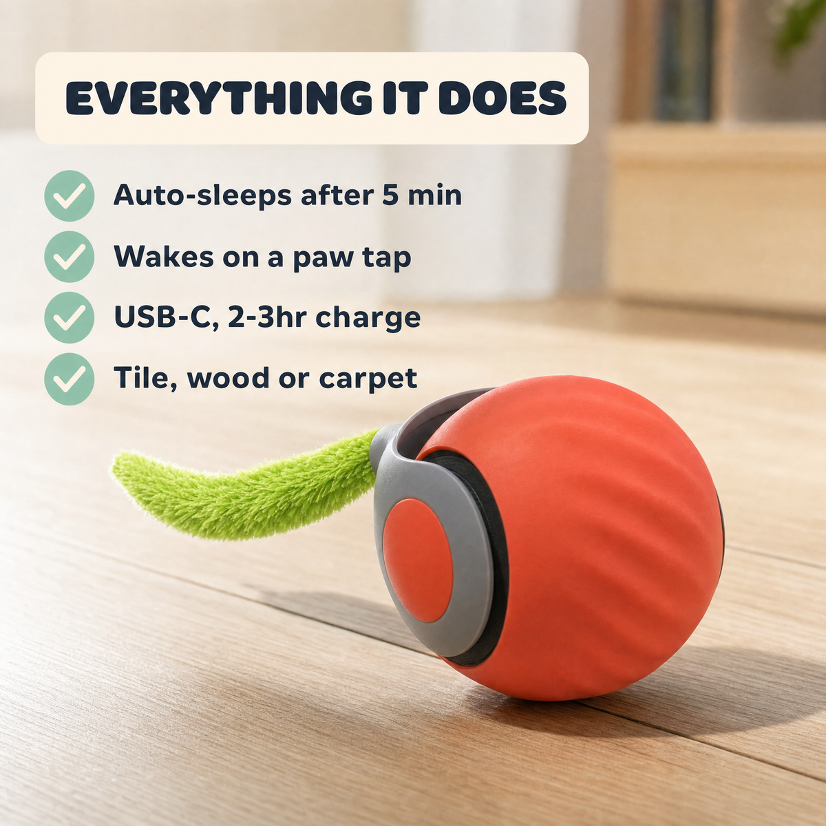 The Dash — Smart Rolling Cat Ball