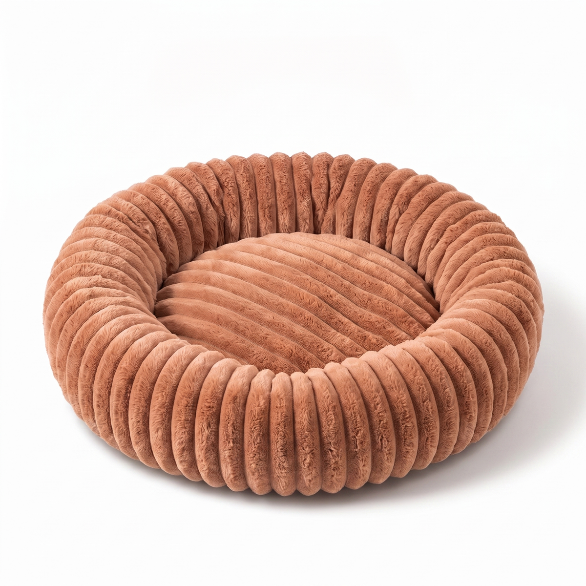 Pumpkin Bed — Round Plush Cat Basket Bed