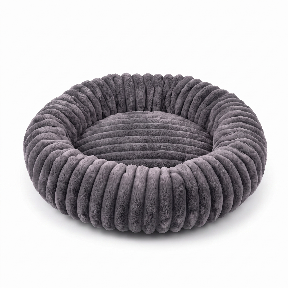 Pumpkin Bed — Round Plush Cat Basket Bed