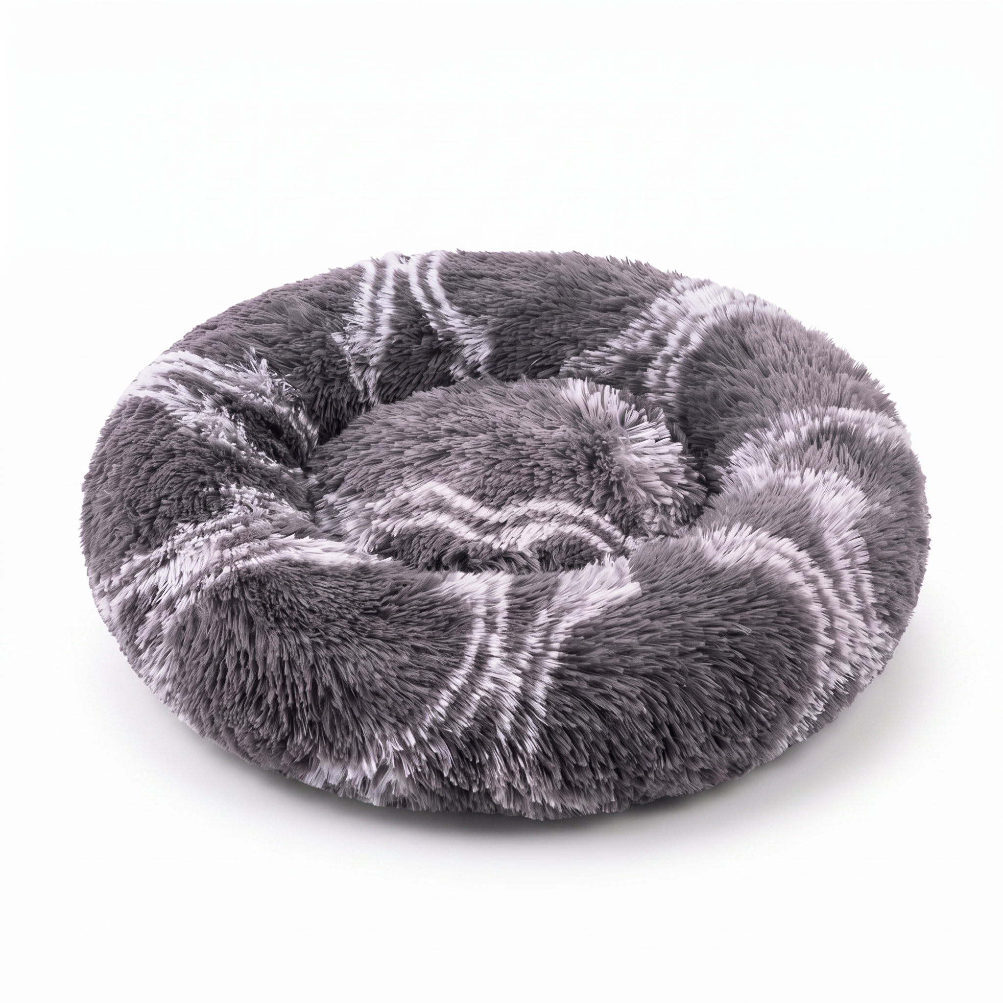 Colorful Cat Beds — Round Plush Cat Basket Bed